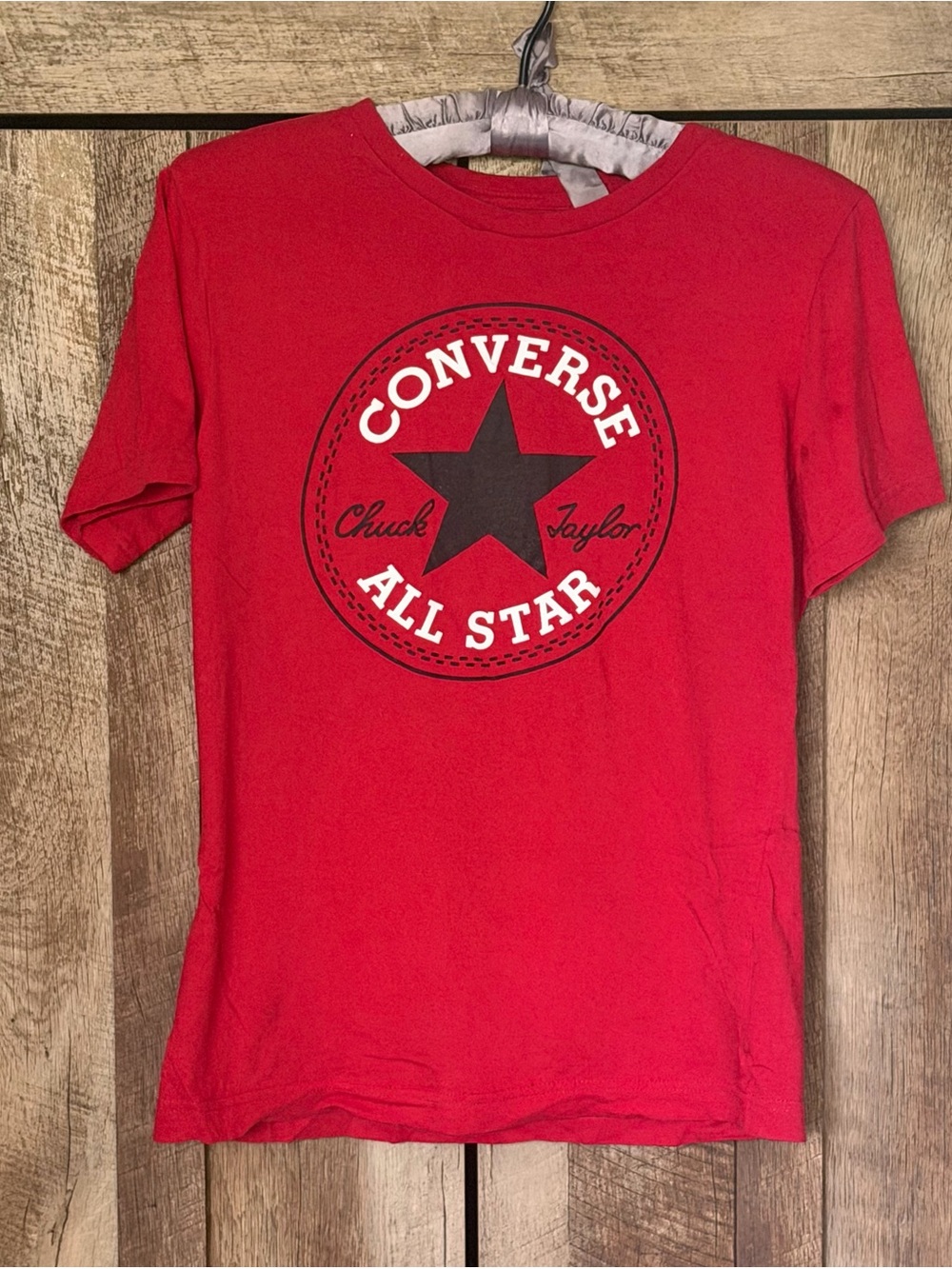 Youth Size L Converse Chuck Taylor All Star Red Logo Tee